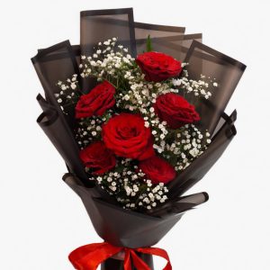 classic red rose bouquet (small)