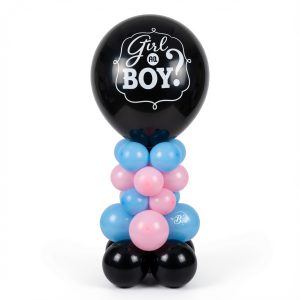 baby reveal balloon tower decoration